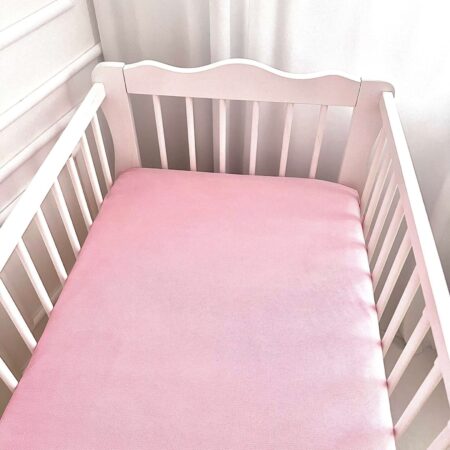 Prześcieradło velvet róż