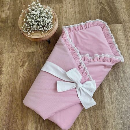 Rożek z kolekcji  SWEET BABY + VELVET róż