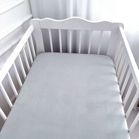 Prześcieradło velvet szary