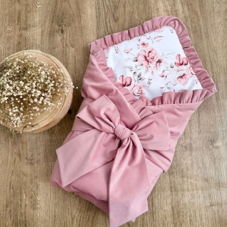 Rożek z kolekcji KWIATOWY OGRÓD + VELVET smoky rose