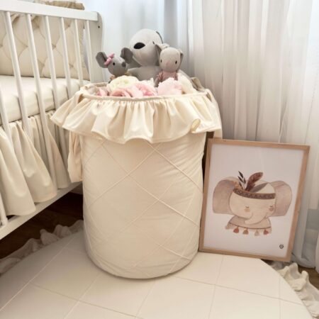 Worek na pluszaki VELVET  krem