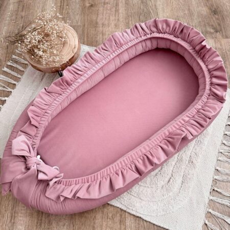 Kokon niemowlęcy z kolekcji SWEET BABY + VELVET SMOKY ROSE