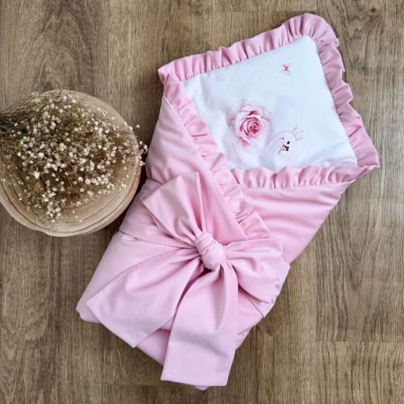 Rożek z kolekcji ŁABĘDZIE Z RÓŻĄ + VELVET róż