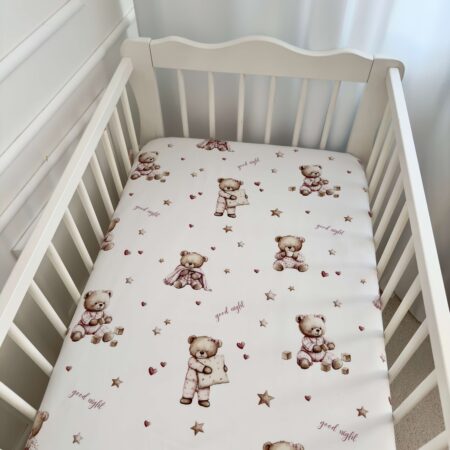 Prześcieradło bawełna ŚPIĄCE MISIE