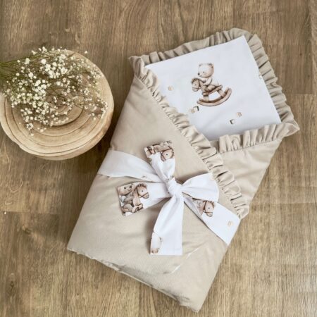 Rożek z kolekcji KONIK NA BIEGUNACH + VELVET beż