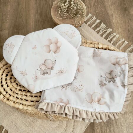 Miękki kocyk dla niemowląt w pastelowym odcieniu, idealny na spacery i do łóżeczka.