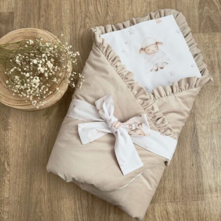 Rożek z kolekcji ŚPIĄCE OWIECZKI + VELVET beż