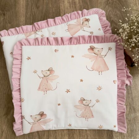 Poszewka z kolekcji MAŁA WRÓŻKA + VELVET róż