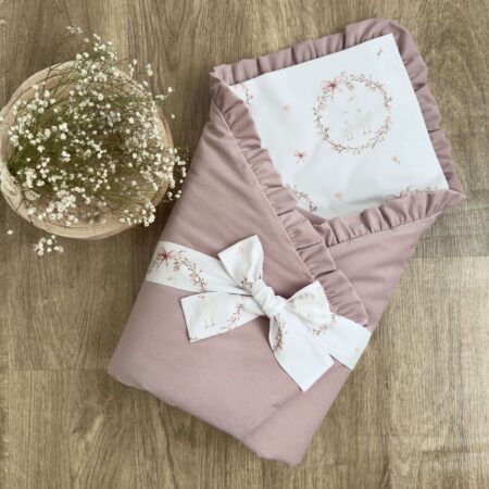 Rożek z kolekcji GĄSKI + VELVET brudny róż