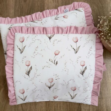 Poszewka z kolekcji TULIPANY + VELVET róż
