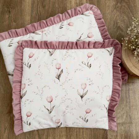Poszewka z kolekcji TULIPANY+ VELVET smoky rose
