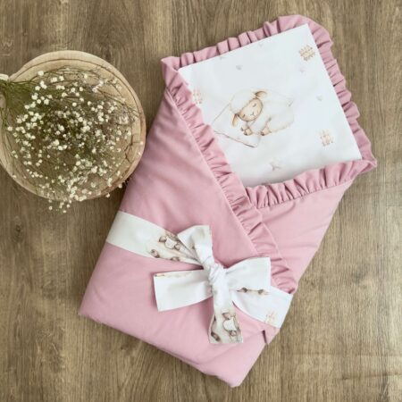 Rożek z kolekcji ŚPIĄCE OWIECZKI + VELVET róż