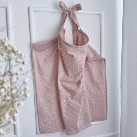 Chusta do karmienia STOKROTKA jasny brudny róż