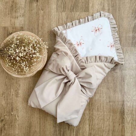 Rożek z kolekcji KOKARDKI + VELVET beż