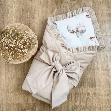 Rożek z kolekcji BALONOWA PRZYGODA + VELVET beż