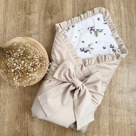 Rożek z kolekcji JAGODY + VELVET beż