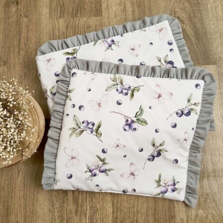 Poszewka z kolekcji JAGODY + VELVET szary