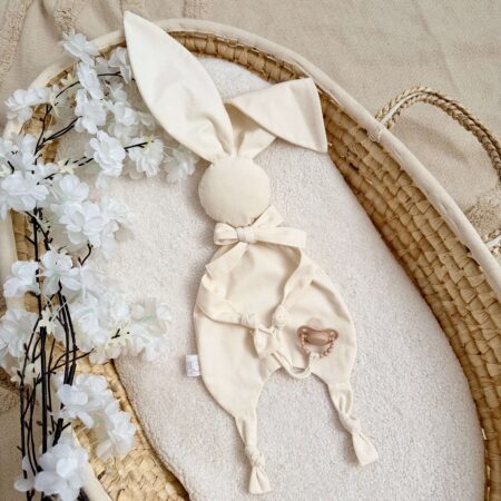 Szmatka przytulanka KRÓLICZEK VELVET krem