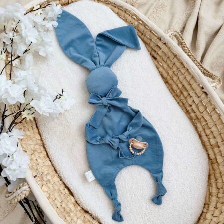 Szmatka przytulanka KRÓLICZEK VELVET jeans