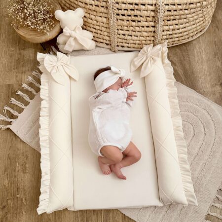 Miękka mata na przewijak VELVET krem