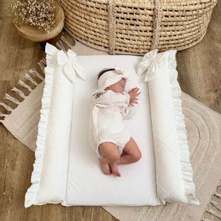 Miękka mata na przewijak VELVET biały