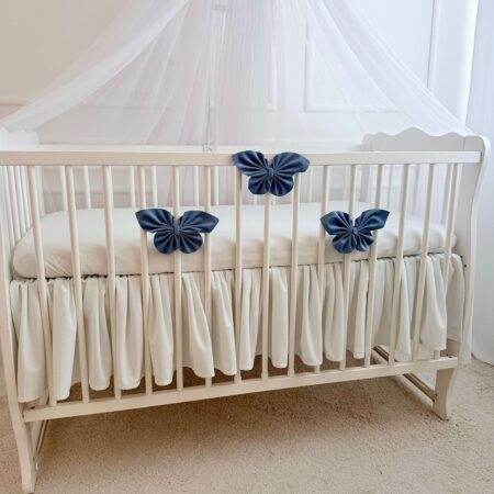 Komplet trzech ozdobnych motylków VELVET jeans