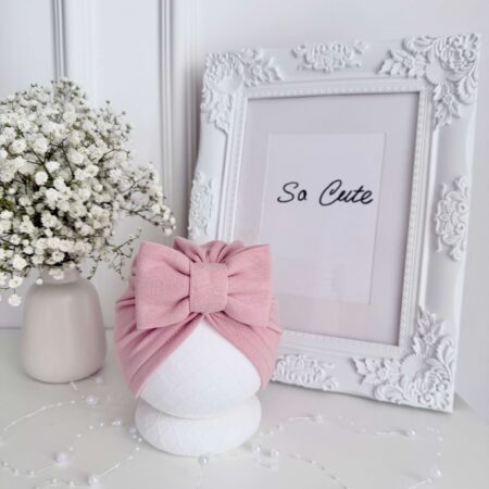 Turban KOKARDA brudny róż